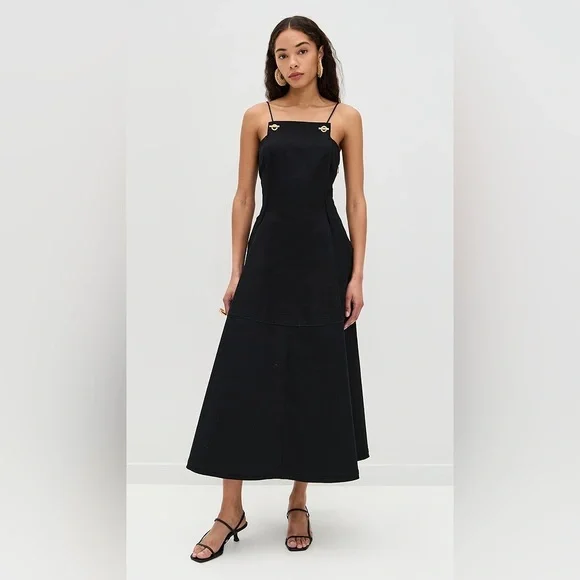 cult gaia | Dresses | New Cult Gaia Maka Black Midi Dress Size Medium |  Poshmark